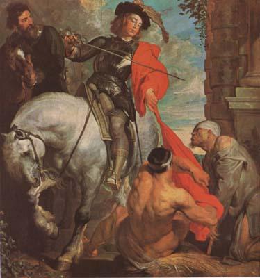 Anthony Van Dyck St Marrin Dividing his Cloak (mk08) oil painting image